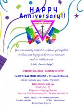 Invitation to Dignity/Seattle's 45 Anniversary Dinner Celebration